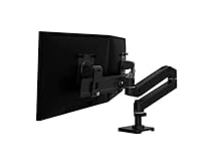 Ergotron – LX Pro Premium Dual Direct Monitor Arm, VESA Desk Mount – pour 2 moniteurs jusqu'à 27 Pouces, 4,1 kg chacun – Noir Mat