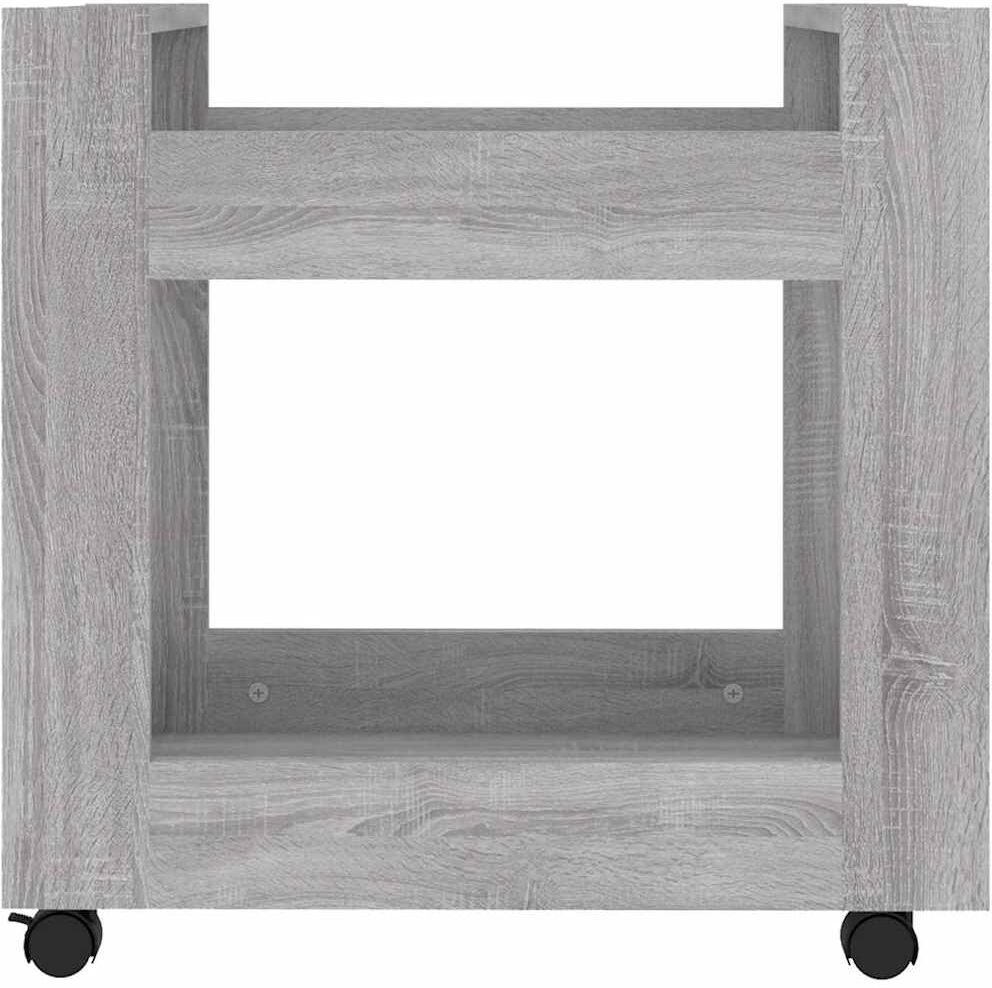 vidaXL Chariot de bureau Sonoma gris 60x45x60 cm Bois d'ingénierie