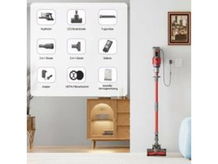 Aspirateur Balai 10 en 1 pratique et compact 800W 75kPa autonomie 70min filtration 7 niveaux performante bac 2 ASPIRATEUR BALAI