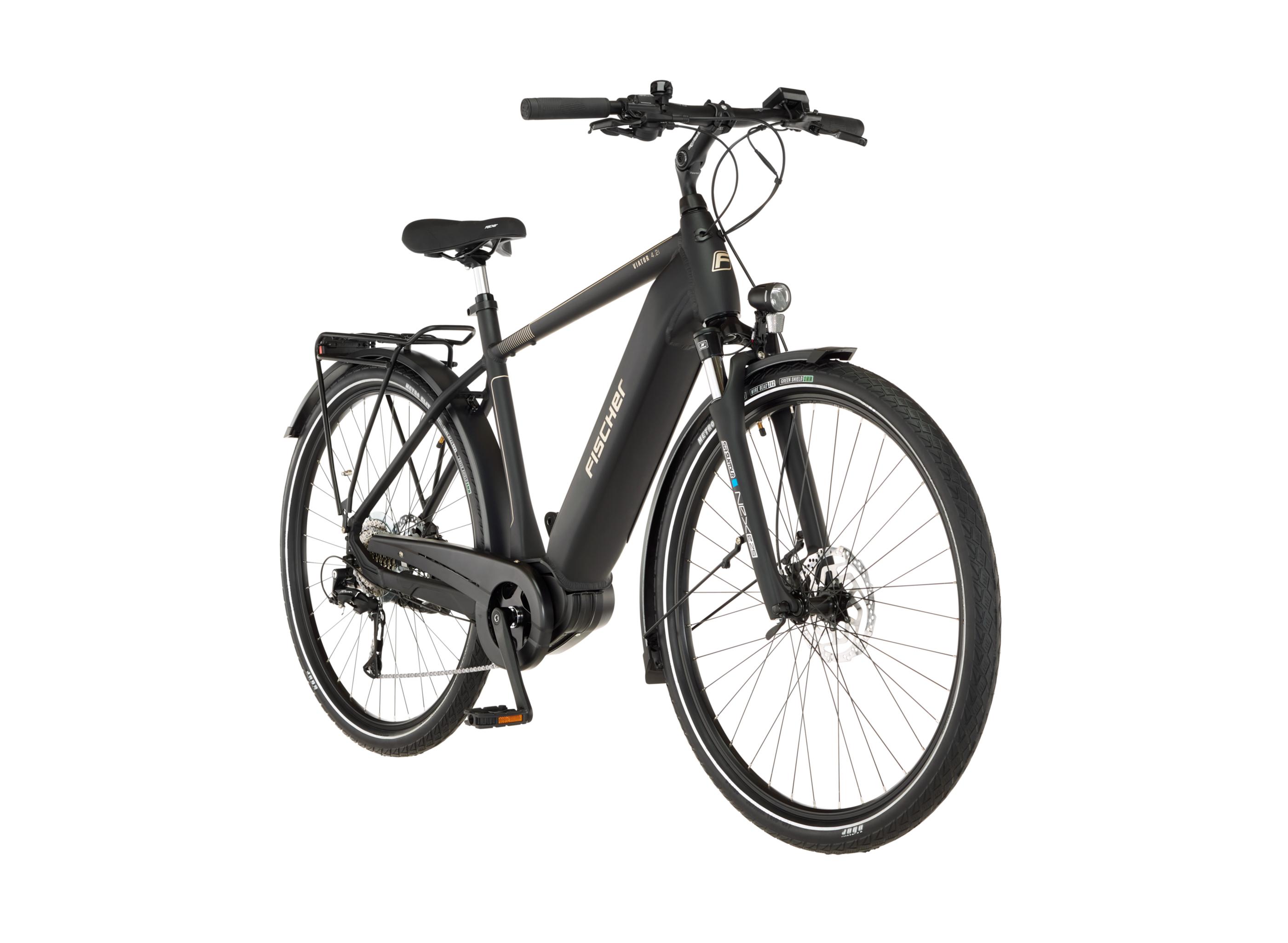 FISCHER E-Bike Trekking VIATOR 4.2i 630 55, Rahmenhöhe 55 cm, Akku 630 Wh, Mittelmotor, Kettenschlatung