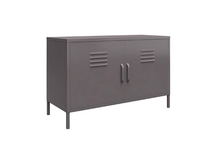 loft24 Sideboard Bradford, Spint Schrank aus Metalll mit 2 Türen