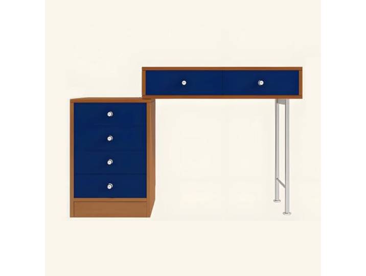 Kombinierter Waschtisch und Kommode Moderner Waschtisch aus Massivholz mit viel Stauraum, perfekt for das Schlafzimmer oder Wohnzimmer(Blue,Model A)