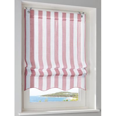 Raffrollo HEINE HOME Gr. 2, altrose, weiß, B:60cm H:140cm, Raffrollos