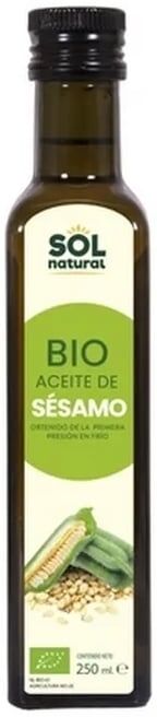 Sol Natural Óleo De Semente De Sésamo Bio 250 ml