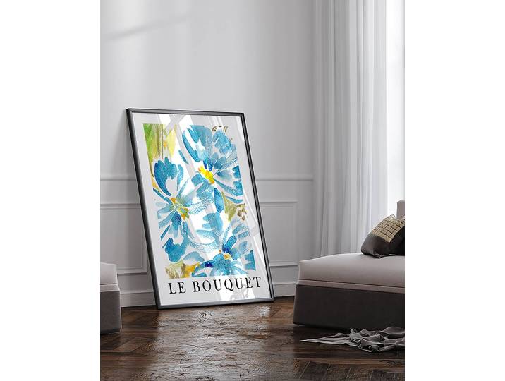 Tableau déco Flowers Bouquet Matériau : Matière plastique, Bois massif Surface en bois : Laqué Type de matière synthétique : Verre acrylique