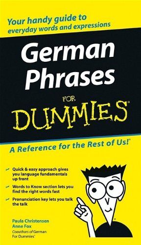 Paulina Christensen - German Phrases For Dummies - Preis vom 11.10.2026 03:10:56 h