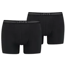 Levis 2P Tencel Boxer Brief Schwarz Lyocell Small Herren