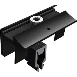 SL Rack Endklemme ohne Erdung schwarz eloxiert 96163-01