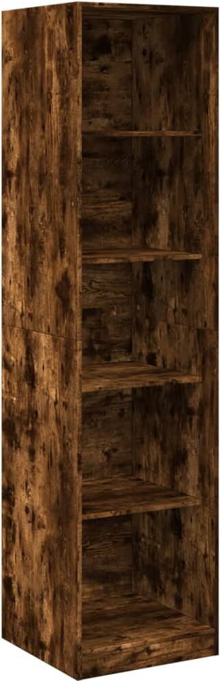 vidaXL Garde-robe chêne fumé 50x50x200 cm bois d'ingénierie