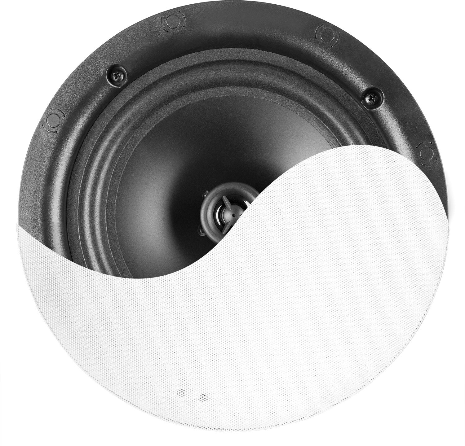 Power Dynamics Ncss6 Niedrigprofil-Deckenlautsprecher 2-Wege 6,5" Weiß