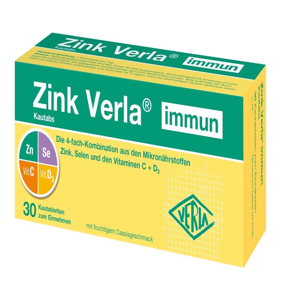 Zink Verla immun Kautabs 30 St Kautabletten
