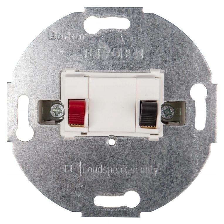 Hager BER aansluitdoos voor luidsprekers model 457209 1-voudig polarwit