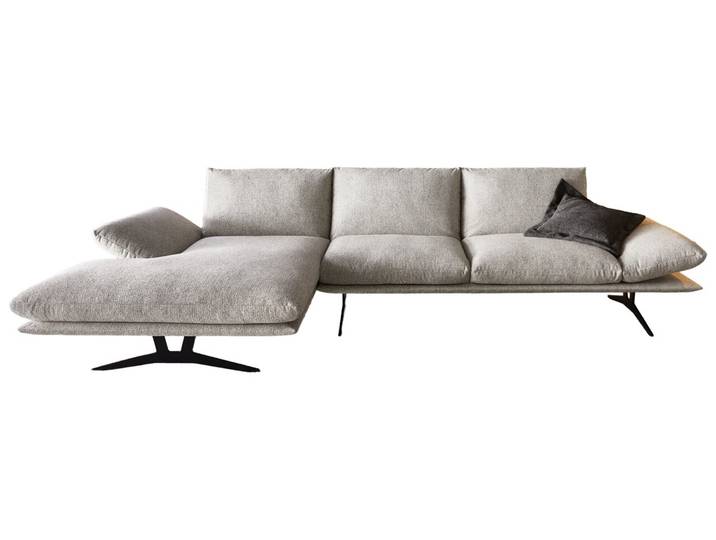 Dieter Knoll Longchairkombination FORMIA, grau, Stoff