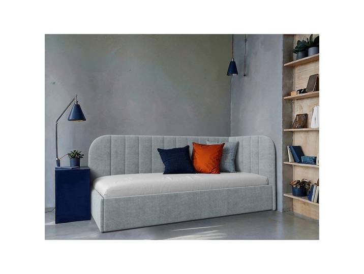 Mid.you Polsterbett, Minttürkis, Kunststoff, 90x200 cm, gepolstertes Kopfteil, Bettkasten, Lattenrost, Stoffauswahl,verstellbar, Schlafzimmer, Bett, Einzelbetten