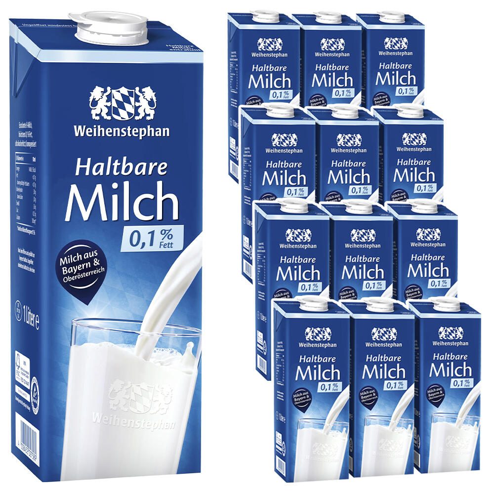Weihenstephan fettarme H-Milch 0,1 % 11340