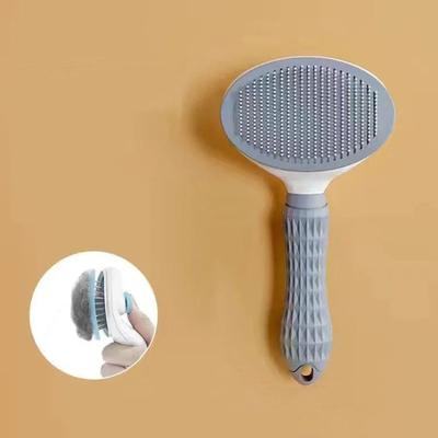 Uplifted Finds Pure Glow Self Cleaning Grooming Brush gray