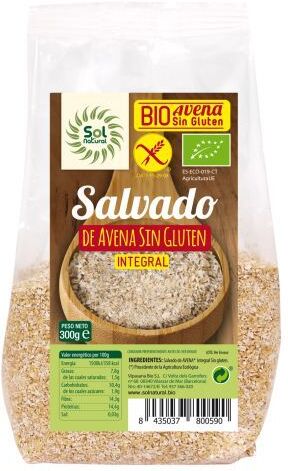 Sol Natural Oat Bran Gluten Bio 300 gr 300 gr