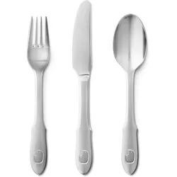 Georg Jensen, Kindergeschirr + Kinderbesteck, Elephant Kinderbesteck (3 tlg.)