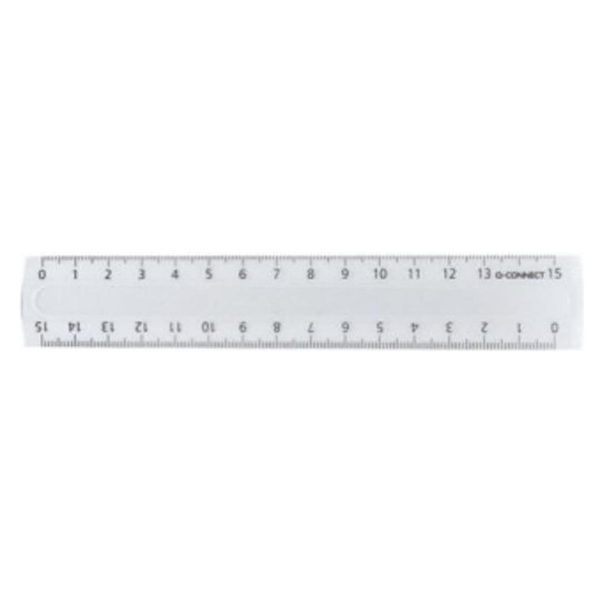 Q-Connect Massstab economy (15 cm, Kunststoff) (KF00583)