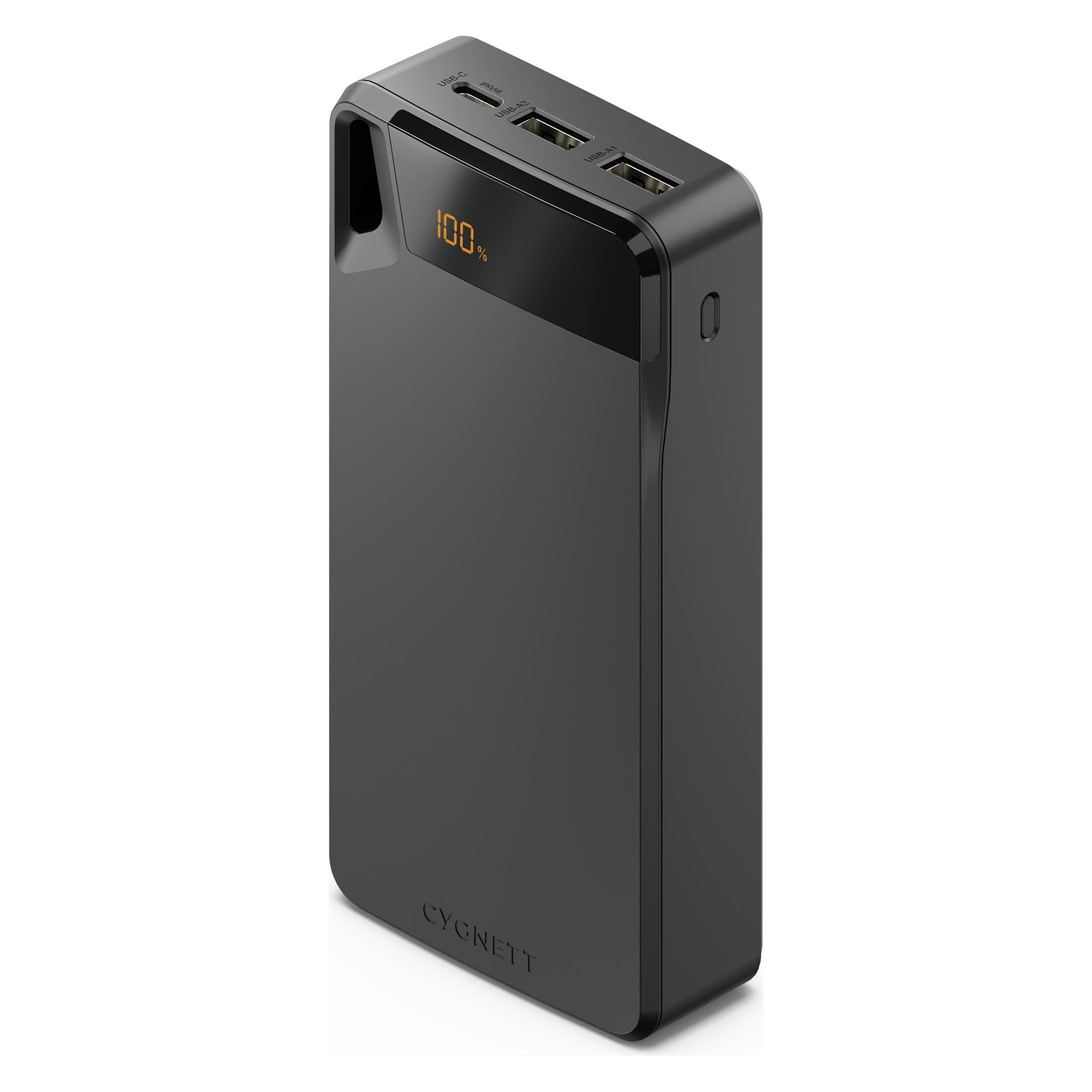Cygnett Power Bank Boost 20k - Nero (20000 mAh, 15 W, 74 Wh) (CY4751PBCHE)