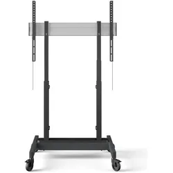 Vogels Trolley mit motoris. Displaylift, 50mm/s (100 kg, 55" - 86"), TV Ständer, Silber, Schwarz