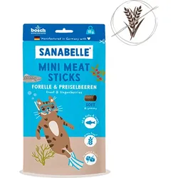 Sanabelle Mini Meat Sticks Forelle & Preiselbeeren 55g