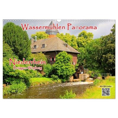 Wassermühlen Panorama Niederrhein Brüggen-Wegberg (Wandkalender 2027 DIN A3 quer), CALVENDO Monatskalender