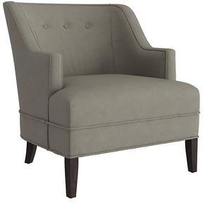 Midtown Leather Chair - Sage Leather, Sage Walnut - Ballard Designs