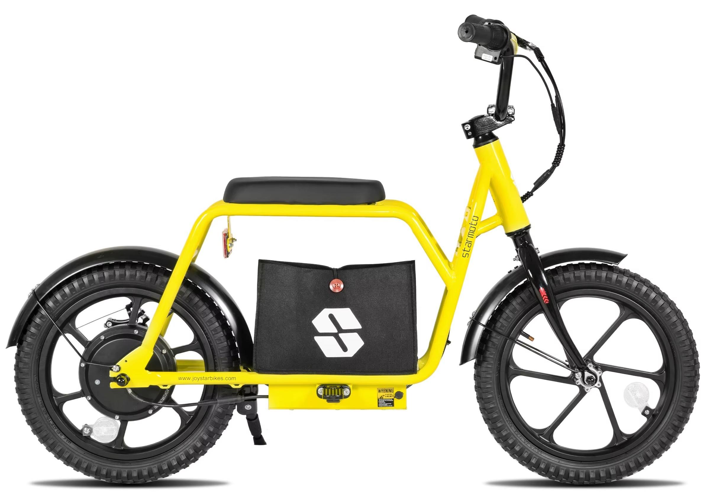 Kinderfahrrad - 40-cm-Kinderfahrrad - Robuste Konstruktion - Stahlgabel - Rahmen aus Kohlenstoffstahl - V-Bremse/Scheibenbremse - Gelb