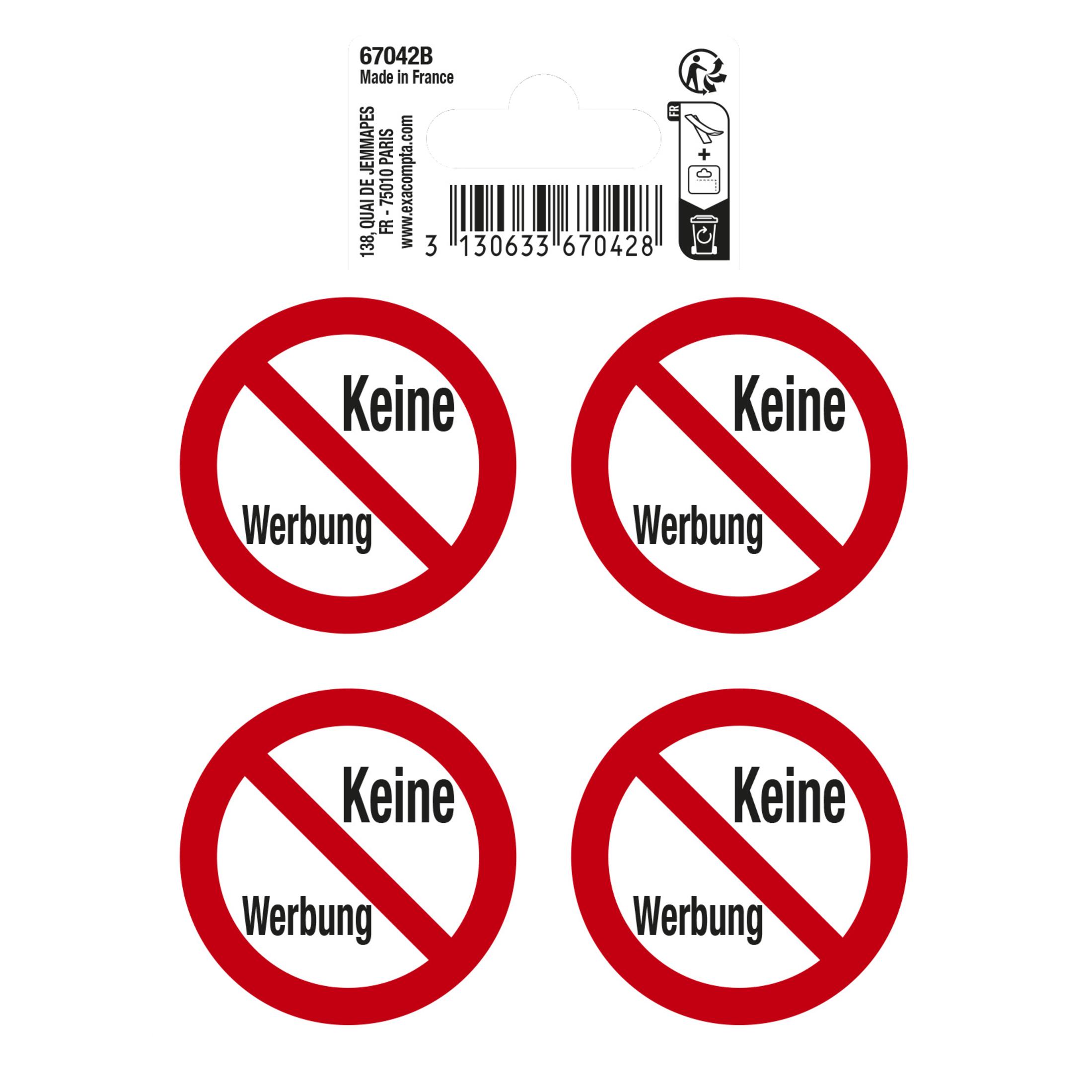 Exacompta Keine Werbung (67042B)