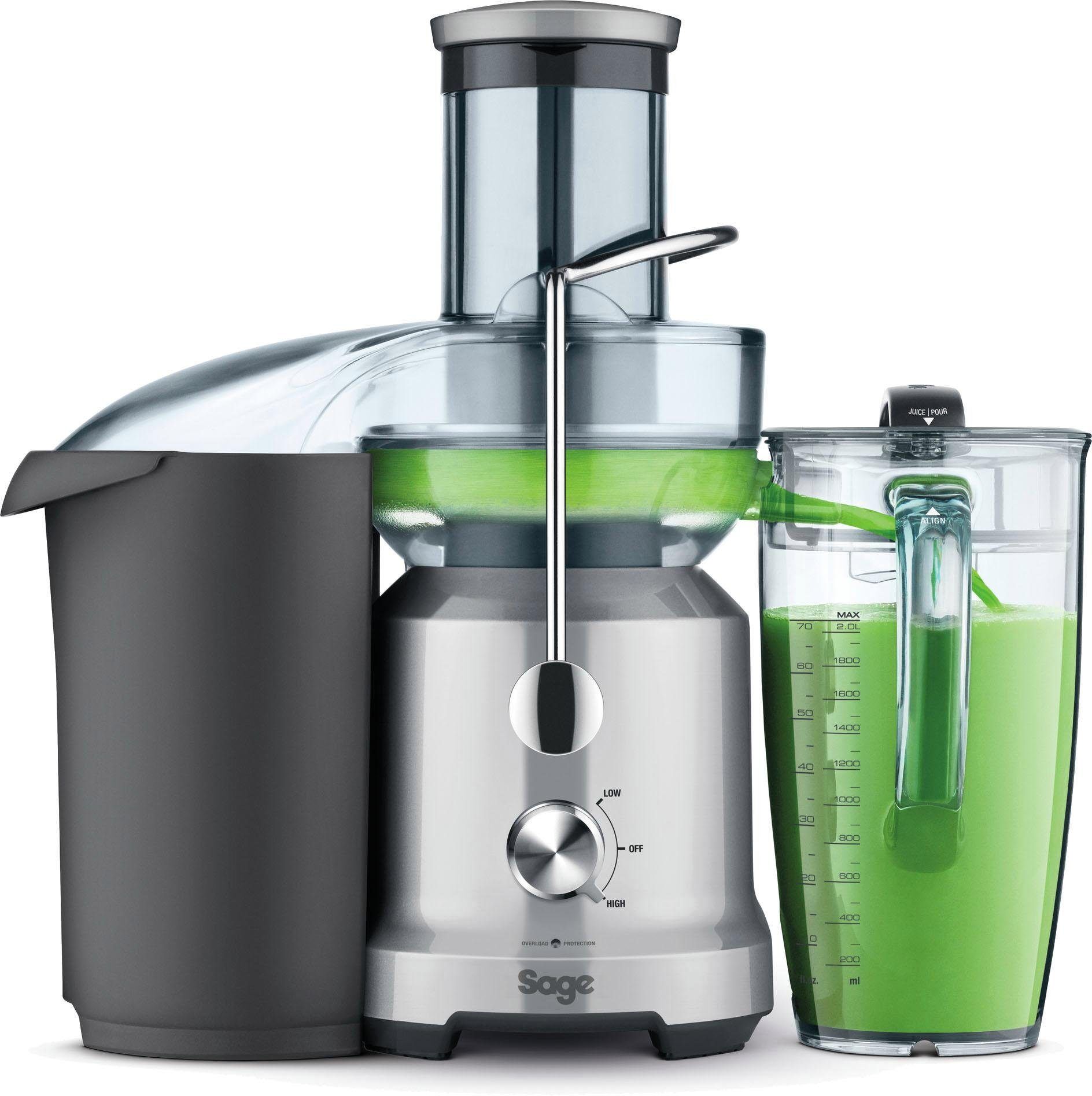 SAGE Entsafter "the Nutri Juicer Cold, SJE430SIL2", silber (silberfarben), B:20,4cm H:37,1cm T:42cm, Entsafter, Entsafter