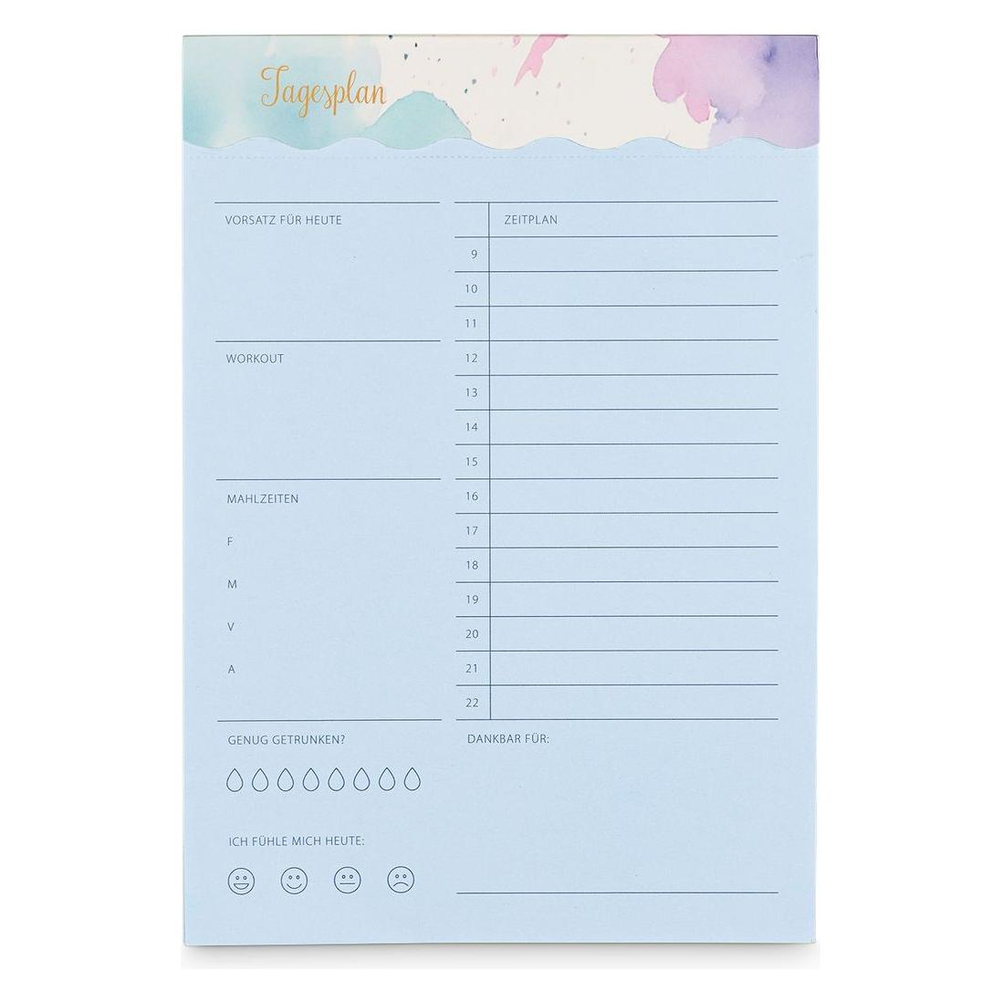 Idena Notizblock Tagesplaner undatiert 52 Blatt 100g/m² 14,8x21cm (67181468)