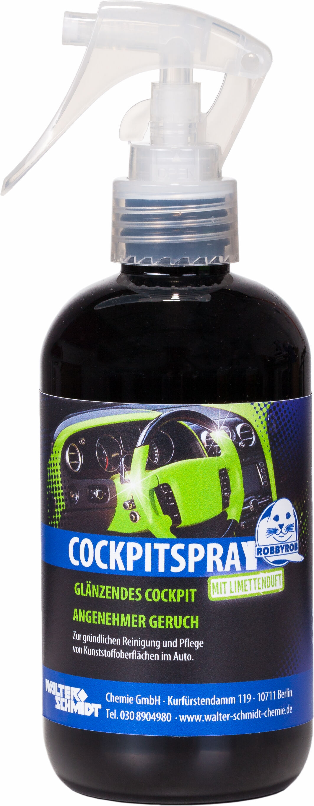 Walter Schmidt Chemie Kunststoffpflegemittel Cockpitpflege Limette 250 Ml 3519200000 0.25l