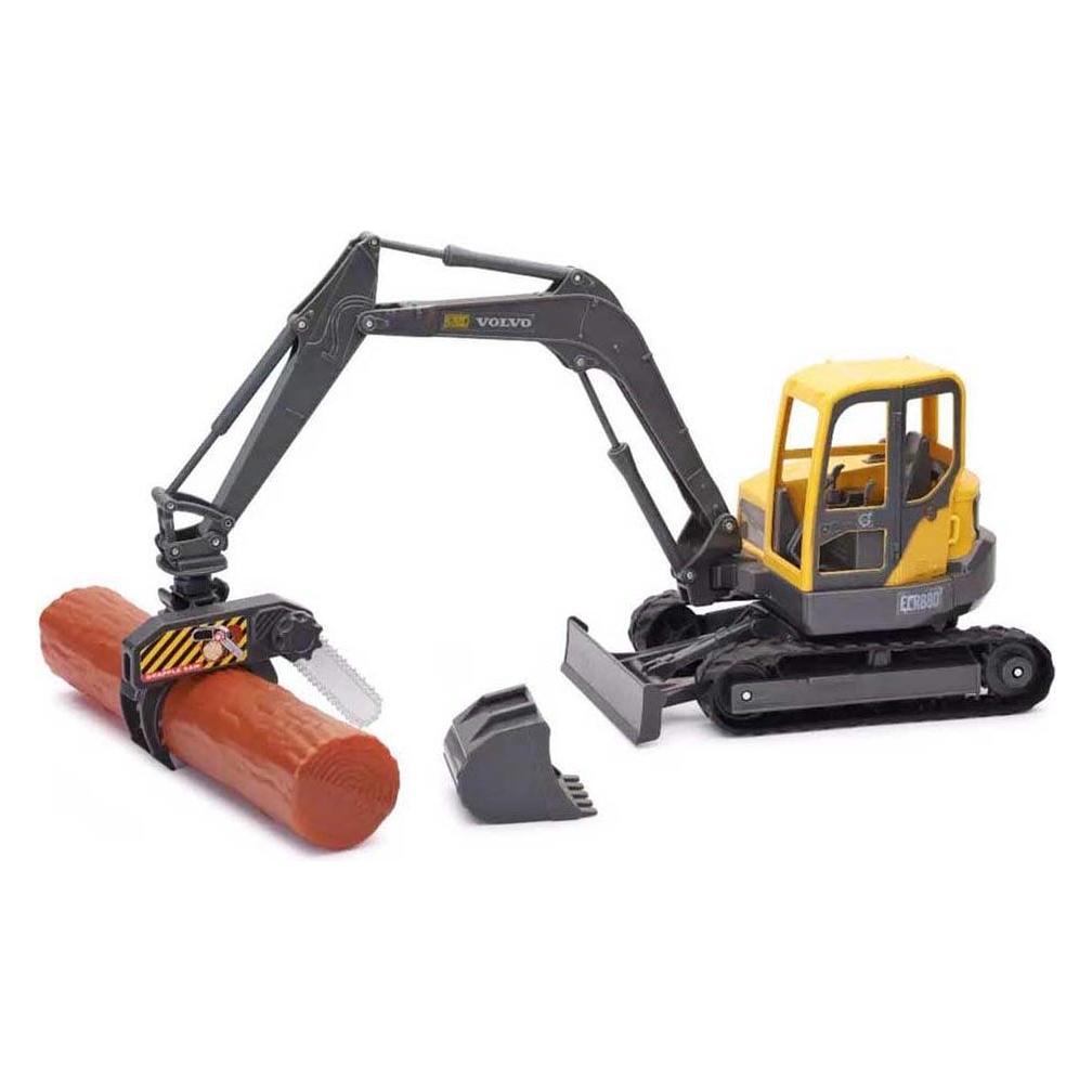 Speed Car - Metal Volvo Excavator with Accessories (40728) (40728)