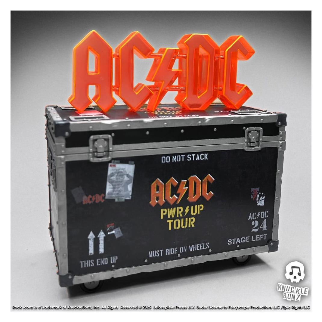 Knucklebonz AC/DC Rock Ikonz On Tour Statue PWR UP Tour Road Case (KNBZ-ACDCRC200PWR)
