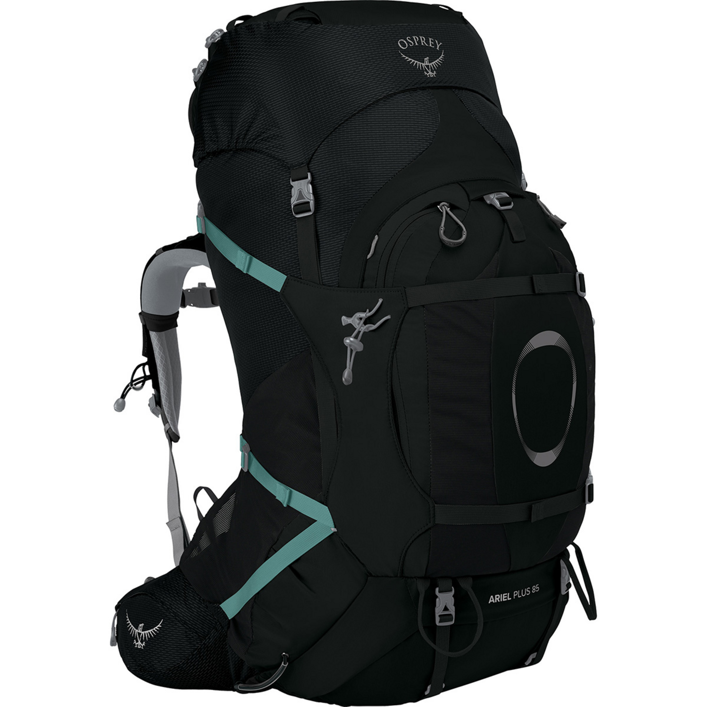 Osprey Ariel Plus 85 Damen Trekkingrucksäcke schwarz Größe 85L | M-L Trekking Wasserabweisend