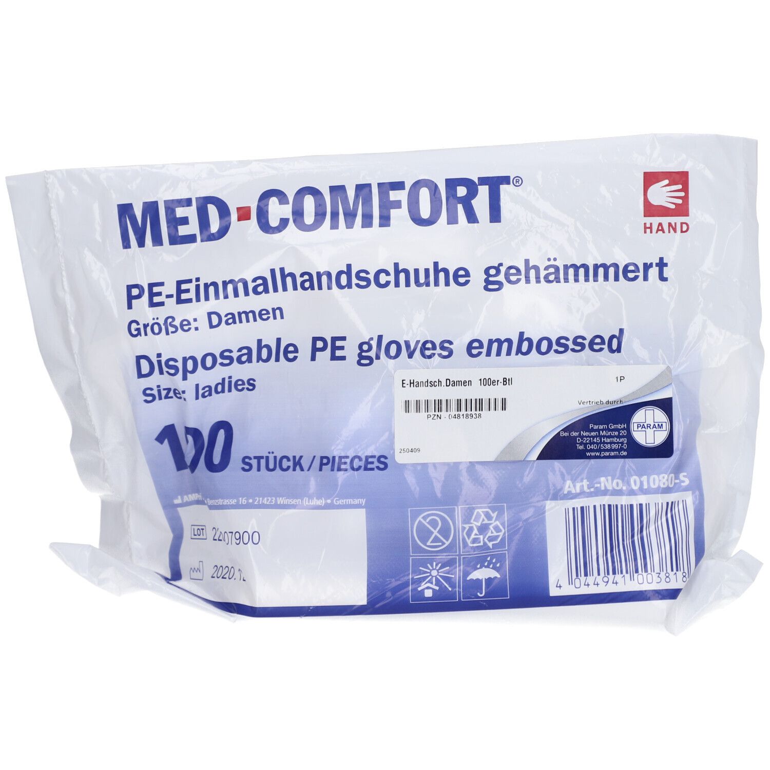 Handschuhe Einmal f.Damen Btl. 100 St