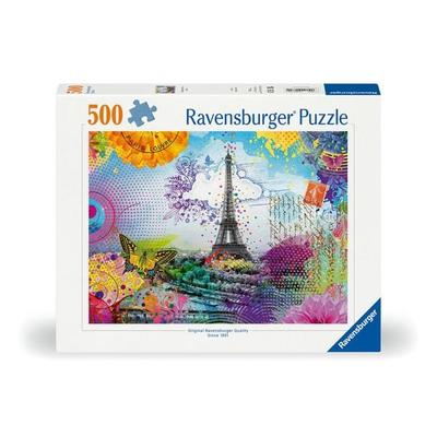 Erwachsenenpuzzle 500 Teile - Postkarte aus Paris