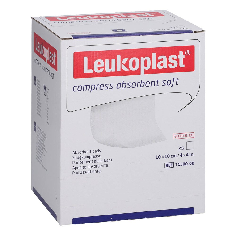 BSN medical GmbH Leukoplast Compress Absorbent Soft 10x10cm Steril 17206912