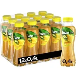 Fuze Tea Schwarzer Tee Zitrone & Zitronengras 12x 400ml