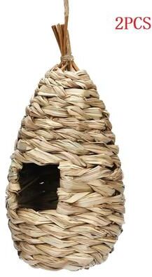Uplifted Finds Decorative Hand Woven Bird House 2 Pcs