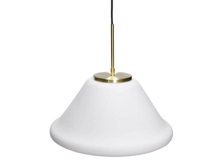 Muse Pendelleuchte Triangular Weiß - Hübsch - Wohnzimmer - Glas