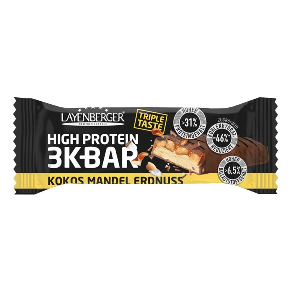 Layenberger Nutrition Group GmbH Layenberger 3k Protein Bar Triple Taste Erdnuss Mandel Kokos 16924077