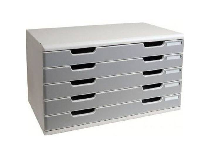 Organiseur de bureau Exacompta Modulo A3 5 tiroirs Gris lumière/Granit