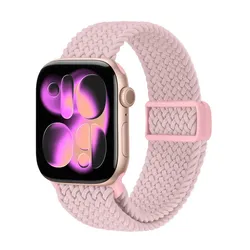 Crong Wave Band - gestrickt Armband für Apple Watch 38/40/41/42 mm (rosa)