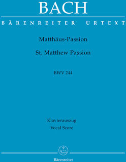 Bärenreiter Bach Matthäus-Passion