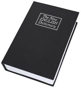 Perfect Picks Market Metal Book Money Box Hollow Book Simulation Piggy Bank With Combination Lock For Secure Storage black
