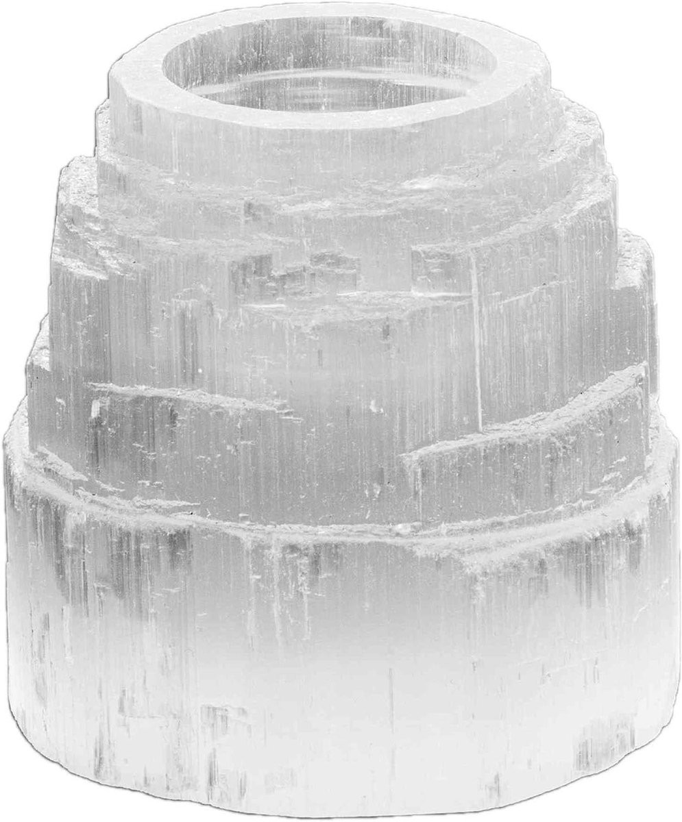 IJsberg Design Seleniet Kaarshouder - Natuurlijk Wit - 8,5 cm