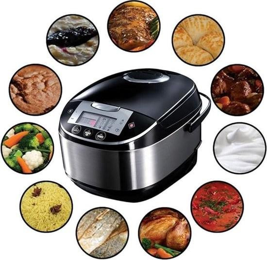 Multifunctionele Multikookpan met rijstkoker, stoomoven en snelkookfunctie