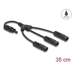 DELOCK DL4 Solar Splitter Kabel 1XBuchse zu 3xStecker 35cm